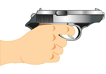 Image showing Gun in hand