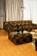 Image showing Golden sofa