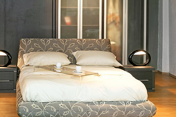 Image showing Modern double bed