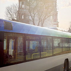 Image showing bus near the church