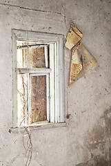 Image showing Interior of abandoned old house