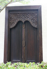 Image showing Wooden door