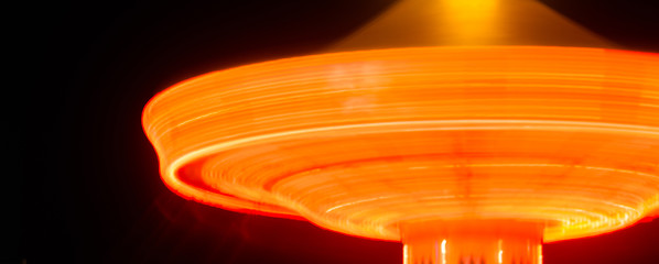 Image showing Local State Fair Carnival Ride Long Exposure
