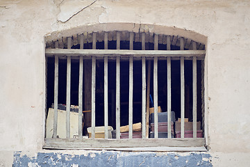 Image showing Old abandoned lumber room