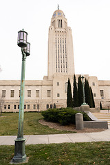 Image showing Lincoln Nebraska Capital Building Government Dome Architecture