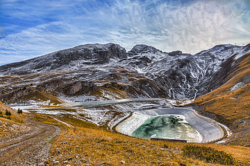 Image showing Artificial Lakes in Mountains
