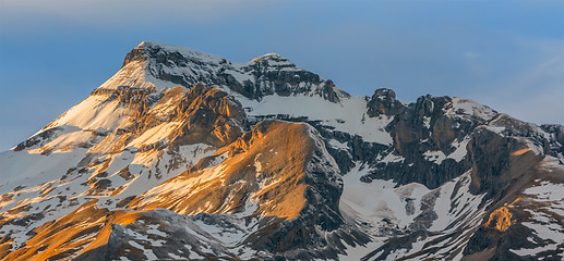 Image showing Sunset on the Peaks