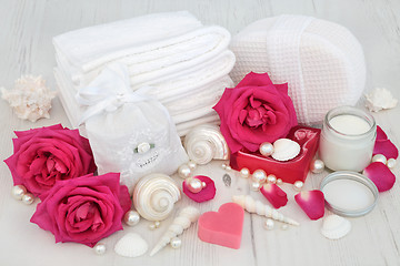 Image showing Rose Skincare Beauty Treatment