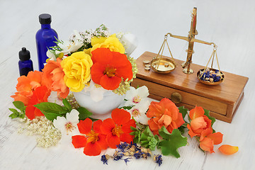 Image showing Natural Flower and Herbal Therapy