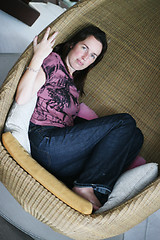 Image showing Woman relaxing