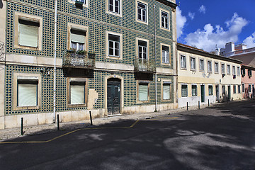 Image showing Street  in old town of Lisbon, Portugal