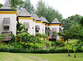 Image showing Tropical villas