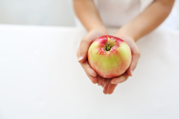 Image showing Apple, the lunchbox Healthy fruits.