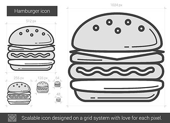 Image showing Hamburger line icon.