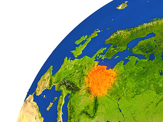 Image showing Country of Poland satellite view