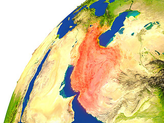 Image showing Country of Iran satellite view