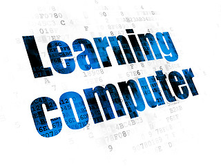 Image showing Studying concept: Learning Computer on Digital background