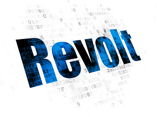 Image showing Politics concept: Revolt on Digital background