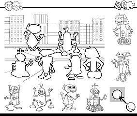 Image showing educational task coloring book