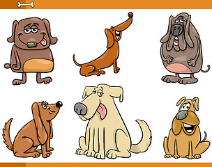 Image showing funny dog characters set