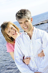 Image showing Mature romantic couple