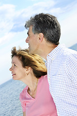 Image showing Mature romantic couple