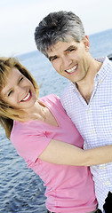 Image showing Mature romantic couple