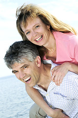 Image showing Mature romantic couple