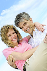 Image showing Mature romantic couple