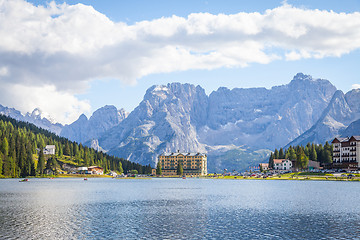 Image showing a Lake panorama -Italy