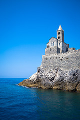 Image showing Porto Venere, Italy - June 2016 - San Pietro church