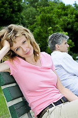 Image showing Mature couple having relationship problems