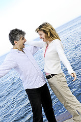 Image showing Carefree mature couple