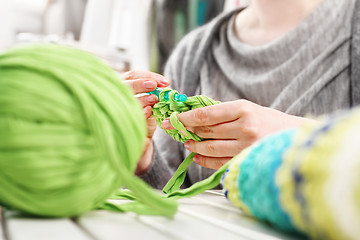 Image showing Knitting crochet.