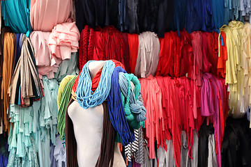 Image showing Colorful knitwear. workshop  designer clothes