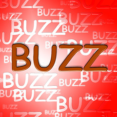 Image showing Buzz Words Indicates Public Relations And Announcement
