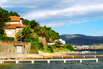 Image showing Mediterranean coast of French Riviera