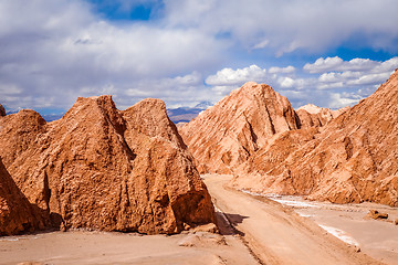 Image showing Valle de la muerte in San Pedro de Atacama, Chile