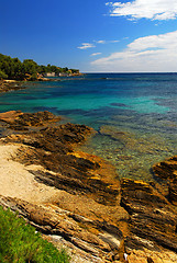 Image showing Mediterranean coast of French Riviera