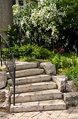 Image showing Natural stone steps