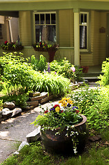 Image showing Front yard of a house