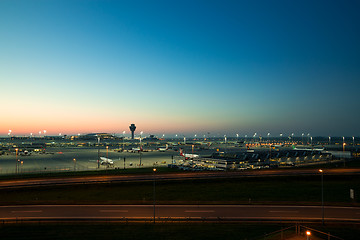 Image showing Munich international airport named in memory of Franz Josef Stra