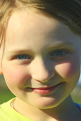 Image showing portrait of little girl with nice face