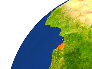 Image showing Country of Equatorial Guinea satellite view