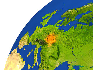 Image showing Country of Czech republic satellite view