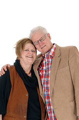 Image showing Lovely senior couple hugging.