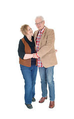 Image showing Lovely senior couple standing.