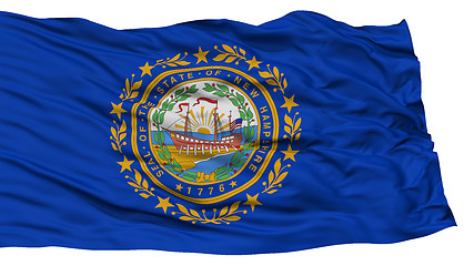 Image showing Isolated New Hampshire Flag, USA state