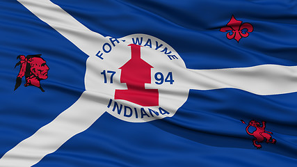 Image showing Closeup of Fort Wayne City Flag