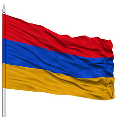 Image showing Armenia Flag on Flagpole